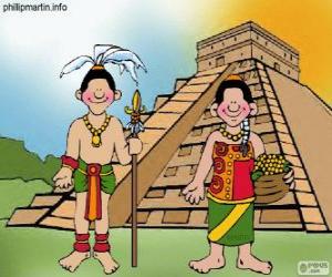 пазл Мужчина и женщина майя